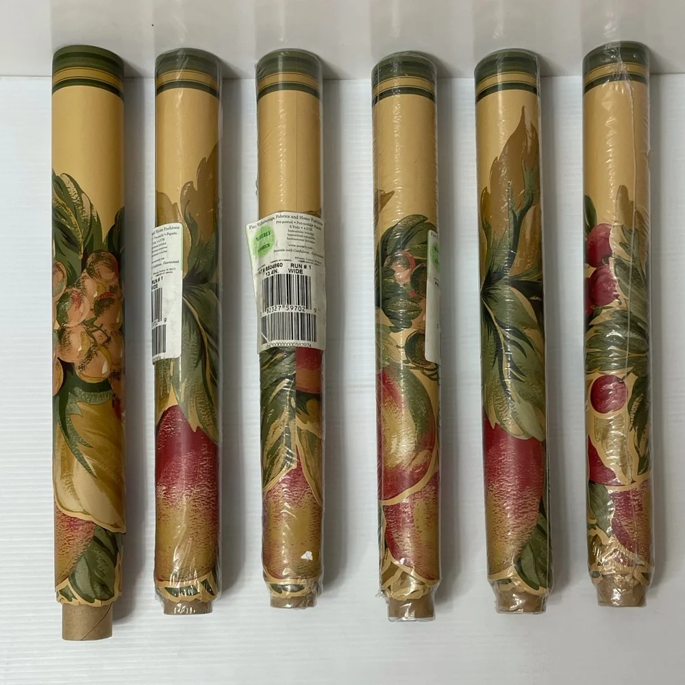 Waverly Wall Border Fruit Floral Pattern #5504860 Flowers Home Decor Cream Beige